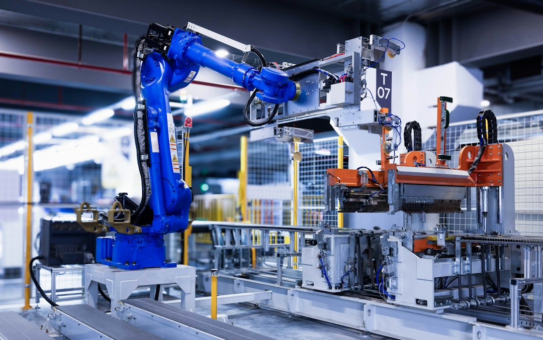 Industrial robotics automation line